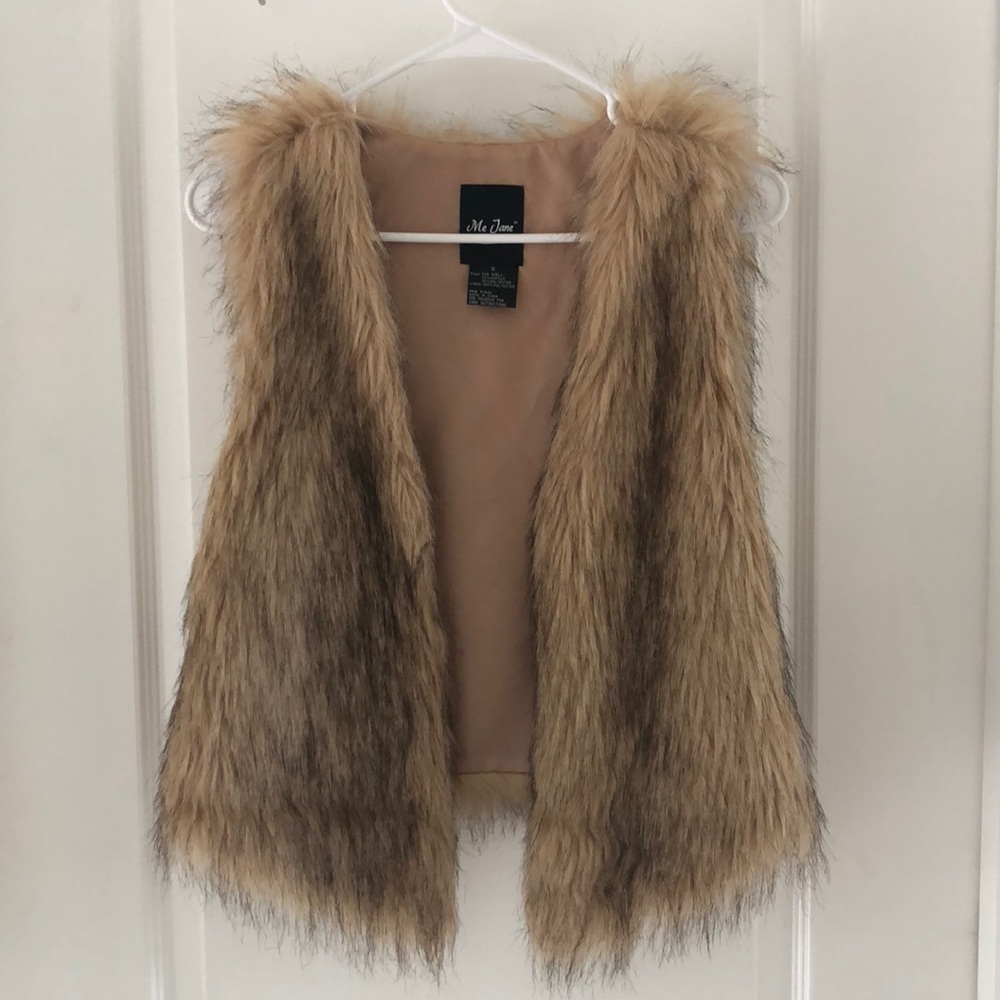 Faux fur vest